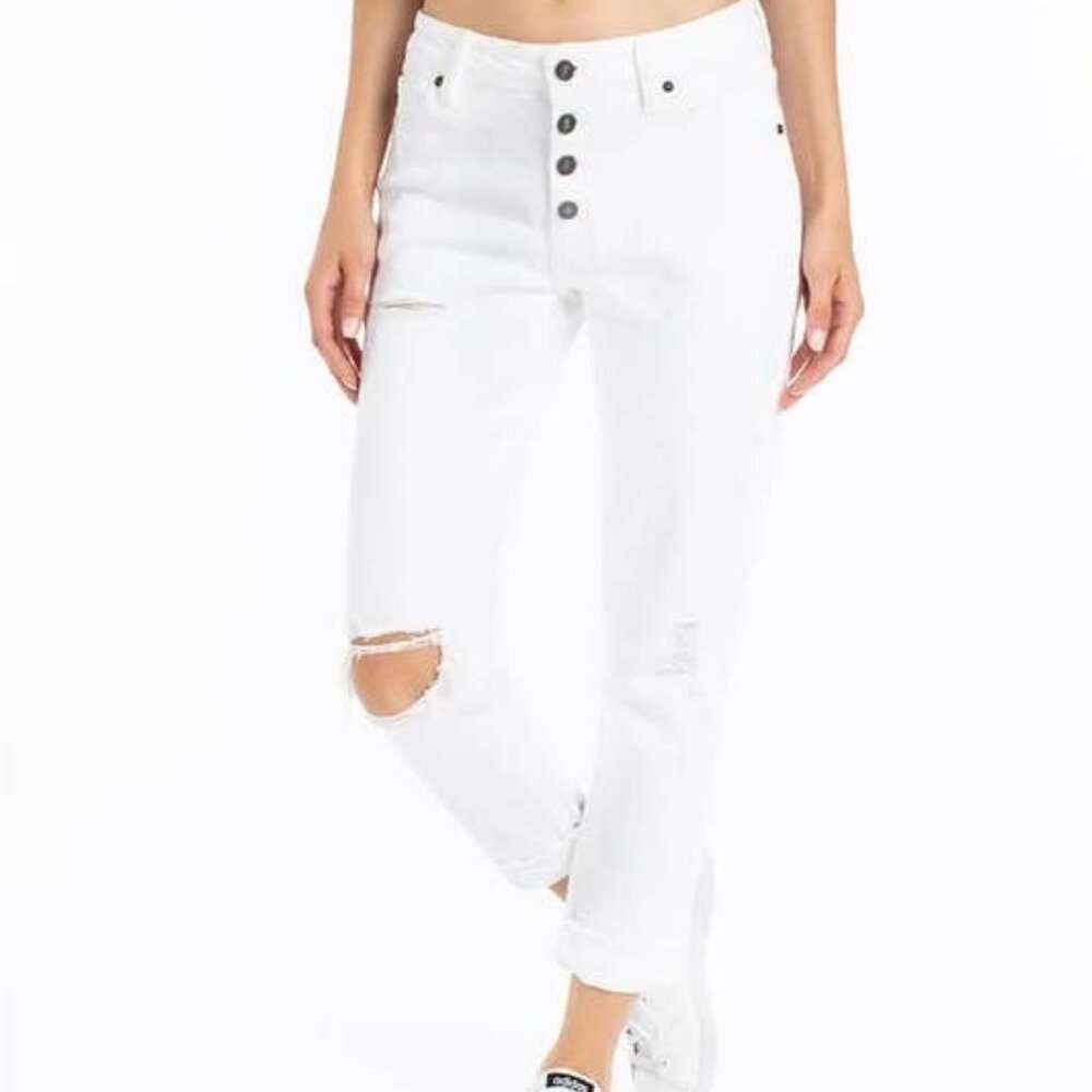 KanCan Jeans Sharon-Calyer Mid-Rise Distressed Ripped Skinny Jeans - NWT